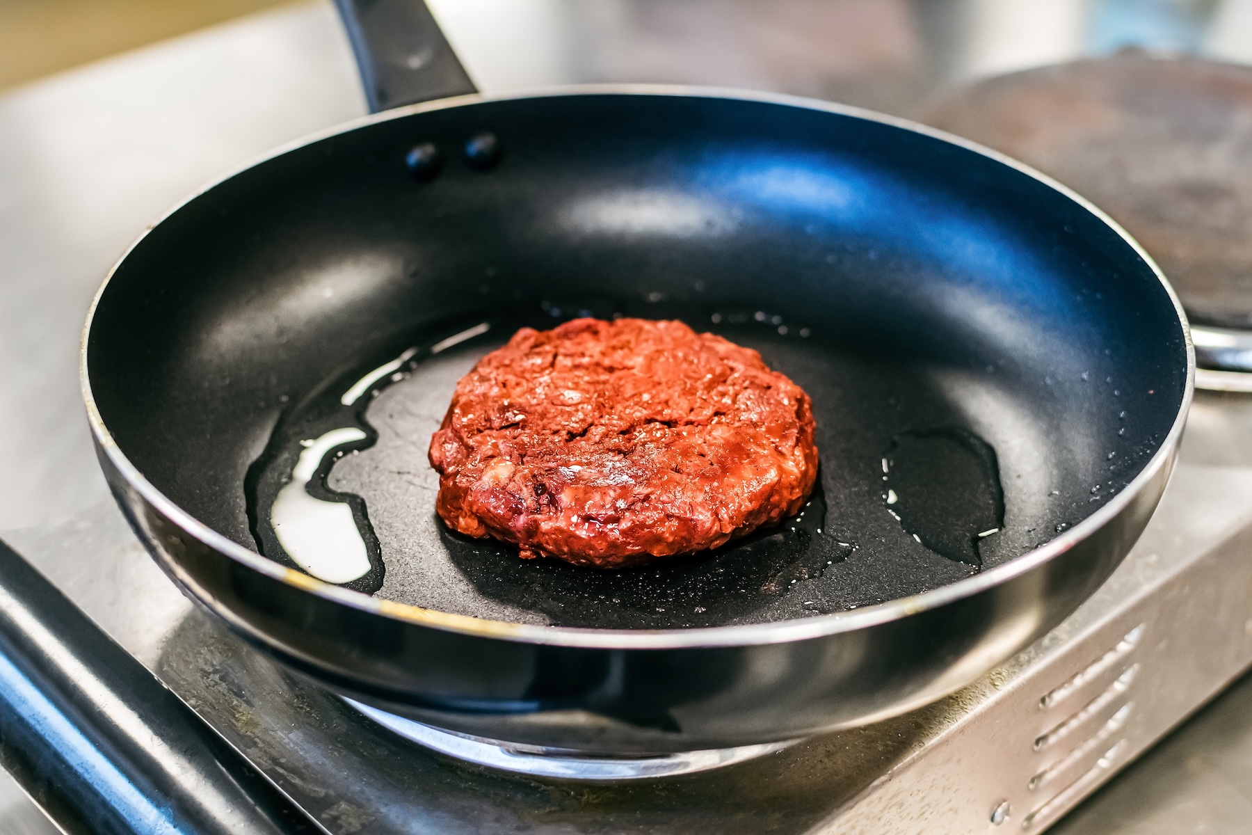 Burger prototype close-up